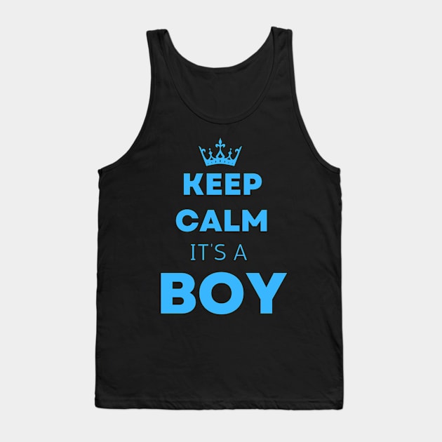 Ceep calm its a boy gift Ahoy it's a boy & "new dad gift" "it's a boy pregnancy" newborn, dad of boy gift Tank Top by Maroon55